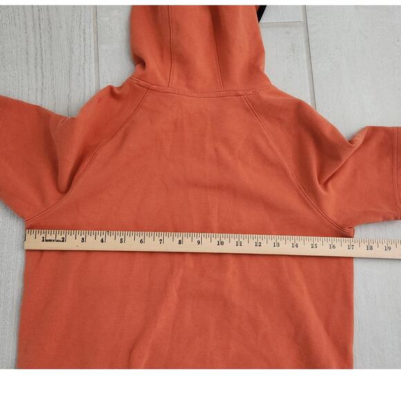 Old Navy Active Boys Size XL 14/16 Hoodie Shirt With Pockets Orange Black - Picture 6 of 6